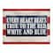 Every Heart Beats True to the Red White & Blue Twill Placemat